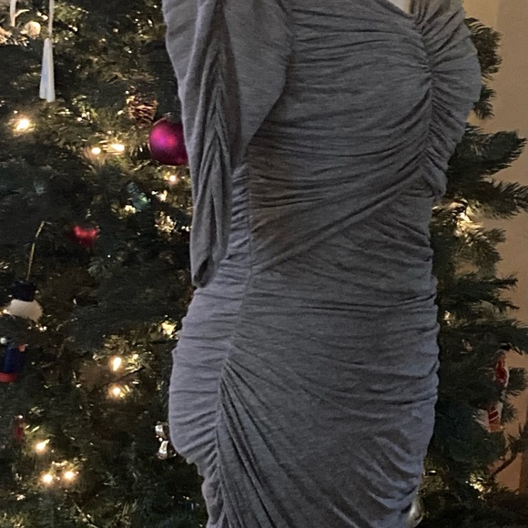 BCBG MAXAZRIA Gray Dress, Medium - Picture 3 of 11